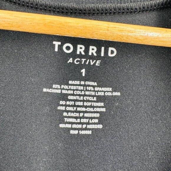 Torrid Womens Super Soft Black Performance Jersey Knit Funnel Neck Zip Jacket 1X - Picture 8 of 8